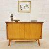 Sideboard, Kommode, 1950, Mid Century, Vintage, Nussbaum, Anrichte, Intarsien, verschließbar