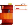 Teakholz, Regalsystem, String, Teak Rückwand, Sekretär, Mid Century, 1960er, Vintage