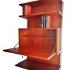 Teakholz, Regalsystem, String, Teak Rückwand, Sekretär, Mid Century, 1960er, Vintage