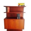 Teakholz, Regalsystem, String, Teak Rückwand, Sekretär, Mid Century, 1960er, Vintage
