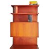 Teakholz, Regalsystem, String, Teak Rückwand, Sekretär, Mid Century, 1960er, Vintage