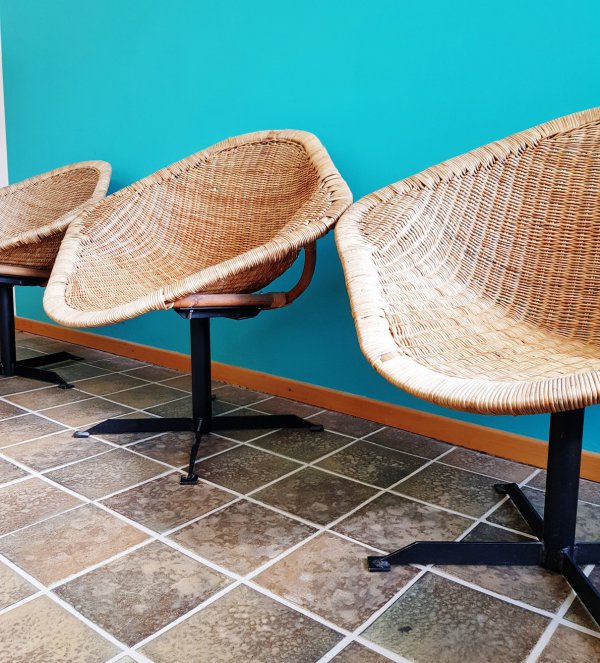 basket chair / lounge sessel/ korbsessel