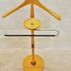 Stummer diener, Union Regent, Rüster, helles Holz, Messing, Kleiderständer, Hosenhalter, Vintage, Mid Century