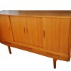 Highboard, Barschrank, Minibar, Vintage, 1960er, 1960's, Teak, Danish Design, Sweden, Schiebtüren, Sideboard