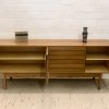 Teakholz, Teak Sideboard, Vintage, Danish Design, 1969, Anrichte, Schubladen, Doppeltür, hell, schlicht, Designklassiker, Mid Century, Modern