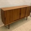Omann Jun, Nr. 19, Teak Sideboard, Danish Design, Designklassiker, Schiebetüren, Highboard, Vintage, 1960, Mid Century, Schubladen
