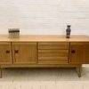 Teakholz, Teak Sideboard, Vintage, Danish Design, 1969, Anrichte, Schubladen, Doppeltür, hell, schlicht, Designklassiker, Mid Century, Modern