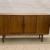 Omann Jun, Nr. 19, Teak Sideboard, Danish Design, Designklassiker, Schiebetüren, Highboard, Vintage, 1960, Mid Century, Schubladen