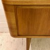 Mid Century Anrichte, Kommod, Vintage, Nussbaum, hell, 1960, 60er, 1959, Danish Design, hoch, 2 Schubladen, verschließbare Klappe