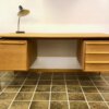 GV Mobler Schreibtisch, Mid Century Desk, 1960's, 1970's, Vintage, Eiche, Oak, helles Holz, Schubladen, Designklassiker, Vintage Möbel, Mid Century Möbel, Danish Design