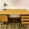 GV Mobler Schreibtisch, Mid Century Desk, 1960's, 1970's, Vintage, Eiche, Oak, helles Holz, Schubladen, Designklassiker, Vintage Möbel, Mid Century Möbel, Danish Design
