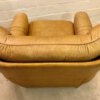 Vintage Clubsessel, Leder gelb, Echtleder, Lounge Sessel, Curry, Senf, 1960, 1970, Mid Century, Vintage, auf Rollen, Designklassiker, Mid Century Möbel, Vintage Möbel
