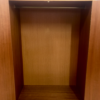 Mid Century Garderobenschrank, Highboard, 1950, 1960, helles Holz, Kleiderschrank, Kirschholzfurnier, Vintage, Dielenschrank, verschließbar, Messing, Interior Design, Esche