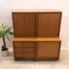 Regal-Würfel, WKS Möbel 1960's, Nussbaum, Container, Schubladen, verschließbar, Vintage Möbel, Mid Century Möbel, WKS Möbel, Tief und Schmal, helle Holz, 1970