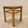 Vintage Geflecht-Hocker, 1970's, Kirschholz, hell, Vintage, Mid Century, 1960's