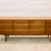 Mid Century Teakholz Sideboard, 1960's, hell, vintage, Mid Century Living, Home, Schubladen, verschließbar, Danish Design, Maserung, Patina, 3 Fächer, breit, 1970