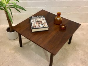 Palisander Coffeetable, Beistelltisch, 1960, 1970, Couchtisch, Maserung, Patina, flach, eckig, Danish, Mid Century Design, Vintage, Beistelltisch