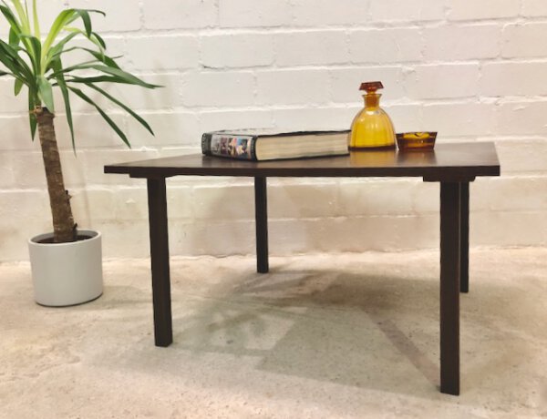 Palisander Coffeetable, Beistelltisch, 1960, 1970, Couchtisch, Maserung, Patina, flach, eckig, Danish, Mid Century Design, Vintage, Beistelltisch