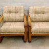 Vintage Teakholz-Garnitur HS Design, Danish 1970er, Teak, helle Bezüge, Wollbezug, Mid Century, 1960, Vintage Möbel, Made in Denmark, Danish Design