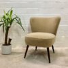 Mid Century Cocktailsessel, 1950er, hell, beige, Clubsessel, Mid Century, Vintage, 1960, 1970