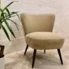 Mid Century Cocktailsessel, 1950er, hell, beige, Clubsessel, Mid Century, Vintage, 1960, 1970
