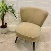 Mid Century Cocktailsessel, 1950er, hell, beige, Clubsessel, Mid Century, Vintage, 1960, 1970