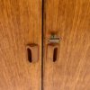 Kommode Danish Design, Teak 1960's, schräge Beine, Mid Century, Vintage, braun, verschließbar, Maserung, Patina, Palisander, Made in Denmark, verschließbar