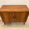 Kommode Danish Design, Teak 1960's, schräge Beine, Mid Century, Vintage, braun, verschließbar, Maserung, Patina, Palisander, Made in Denmark, verschließbar