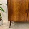 Kommode Danish Design, Teak 1960's, schräge Beine, Mid Century, Vintage, braun, verschließbar, Maserung, Patina, Palisander, Made in Denmark, verschließbar