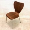 4er Set Teakholz Dining Chairs, Drabert Minden, 1960's, true Vintage, Mid Century, Ameise, Chromgestell, Metall, Fritz Hansen
