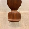 4er Set Teakholz Dining Chairs, Drabert Minden, 1960's, true Vintage, Mid Century, Ameise, Chromgestell, Metall, Fritz Hansen