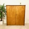 Mid Century Highboard, Nussbaum 1960's, Vintage Schrank, Kleiderkommode, Schubladen, Verschließbar, Fächer, Anrichte, Sideboard, helles Holz