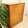 Mid Century Highboard, Nussbaum 1960's, Vintage Schrank, Kleiderkommode, Schubladen, Verschließbar, Fächer, Anrichte, Sideboard, helles Holz