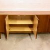 Mid Century Sideboard, Nussbaumholz 1970's, true Vintage, schlicht, zeitlos, grifflos, GE-EL Möbel, Maserung, Schubladen, Designklassiker, lang, groß, 1960's, Anrichte, Kommode, Credenzia