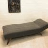 Mid Century Daybed, 1960's blau/grau, Nausbaumholz, Danish Design, Recamiere; Chaiselounge, Sofa, Vintage, Designklassiker, 1970's Federkern
