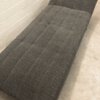 Mid Century Daybed, 1960's blau/grau, Nausbaumholz, Danish Design, Recamiere; Chaiselounge, Sofa, Vintage, Designklassiker, 1970's Federkern
