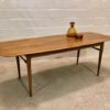 Surfboard Couchtisch, Coffee Table 1960's, Mid Century, Vintage, Designklassiker, Nussbaum, Maserung, Patina, Danish Design, Loft, Industrial, 1950's, 1970's