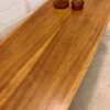 Surfboard Couchtisch, Coffee Table 1960's, Mid Century, Vintage, Designklassiker, Nussbaum, Maserung, Patina, Danish Design, Loft, Industrial, 1950's, 1970's