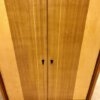 Mid Century Highboard, 1950's, Nussbaum, Rüster, Ulme, Anrichte, Schlafzimmer Kommode, Sideboard, 1960's, 1970's, konische Füße, Nadelstreifen, verschließbar, Einlegeböden