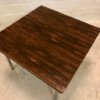 Palisander Coffee Table, Couchtisch 1970's, verchromte Metallfüße, Rosewood, Maserung, braun, Mid Century, Designklassiker, Vintage, 1960's, Beistelltisch