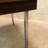 Palisander Coffee Table, Couchtisch 1970's, verchromte Metallfüße, Rosewood, Maserung, braun, Mid Century, Designklassiker, Vintage, 1960's, Beistelltisch