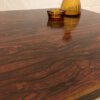 Palisander Coffee Table, Couchtisch 1970's, verchromte Metallfüße, Rosewood, Maserung, braun, Mid Century, Designklassiker, Vintage, 1960's, Beistelltisch