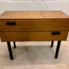 Vintage Flurkonsole, Kommode 1960's, Schränkchen, hellbraun, Mid Century