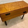 Vintage Flurkonsole, Kommode 1960's, Schränkchen, hellbraun, Mid Century