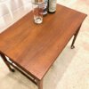 Teakholz Servierwagen, Danish Design, 1960's, Minibar, Beistellwagen, auf Rollen, Trapez, Mid Century, Vintage, 1970's