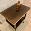 Mid Century Barwagen/ Minibar, 1950's, Nussbaum, auf Rollen, Vintage, 1960's, Designklassiker, Messing, Hifi, konische Beine, Fernsehtisch