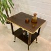 Mid Century Barwagen/ Minibar, 1950's, Nussbaum, auf Rollen, Vintage, 1960's, Designklassiker, Messing, Hifi, konische Beine, Fernsehtisch