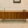 Vintage Nussbaum Sideboard, 1970's, 1960's, Maserung, braun, verschließbar, Schubladen, Fächer, Anrichte, Kommode, Klassiker, Design, Mid Century