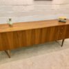 Vintage Nussbaum Sideboard, 1970's, 1960's, Maserung, braun, verschließbar, Schubladen, Fächer, Anrichte, Kommode, Klassiker, Design, Mid Century