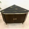 Mid Century Eckschrank, Phonoschrank 1950's, Vintage, Kommode, Sideboard, Anrichte, Hifi-Schrank, dunkelbraun, braun, rockabilly, 1960's, Türen